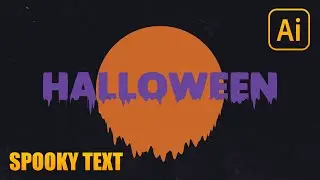 Illustrator Tutorial | Halloween | Spooky Text
