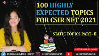 100 HIGHLY EXPECTED TOPICS | PART -2 (STATIC) | 