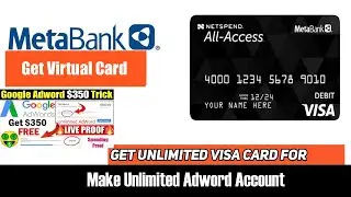 How To Get Virtual Credit Card | How To Make Vcc For Adword | | How To Make Meta Bank |