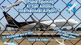 Plane Spotting at San Antonio International Airport! 🛩️ #airplane #planespotting