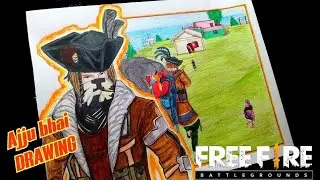FREE FIRE DRAWING | AJJU BHAI | FREE FIRE YOU TUBER TOTAL GAMING DRAWING | @TotalGaming093  DRAWING