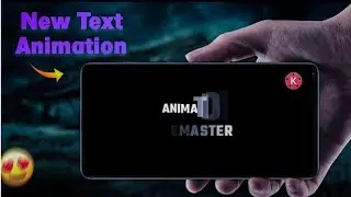 Viral New Text Animation in Kinemaster l how to do text animation capcut 2023 l Drop Text Animation