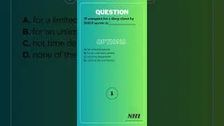 DHCP | MCQ-4