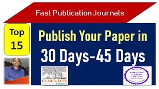 Publish in 30 Days at Scopus Journals for All Disciplines | Quick Publication Journals 