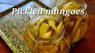 malutong na atsarang mangga, pickled mangoes