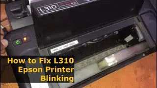 How To Fix Epson Printer L310 Error Blinking 