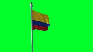 Colombia national Flag Animation Green Screen, No Copyright Stock footage 2k_Shutterstock BD