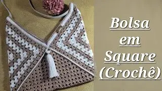 Bolsa em Square - Crochê