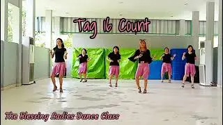 Shalala La La Line Dance||Demo by Tayuka Karamoy & The Blessing Ladies Dance Class