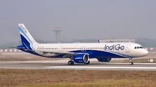 Takeoff Indigo airbus a321