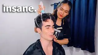 ASMR: This is 10 out of 10 🔥 INSANE Full Service Thai Barbershop Massage