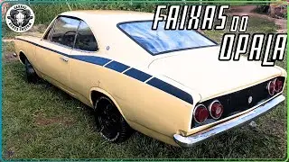 Fazendo as faixas no opala