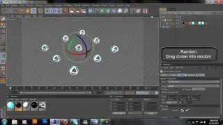 Cinema 4D Cloner & Random tutorial