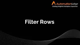 Filter Rows