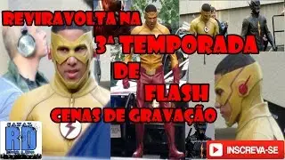 The flash terceira temporada cenas de gravação novos personagem da serie