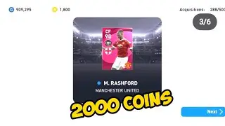 2000 Coins For 102 Rashford Pes 2021 Mobile
