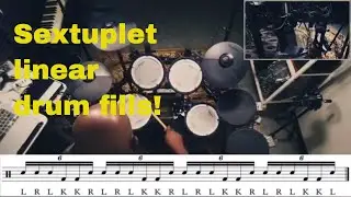 Sextuplet linear drum fills for beginners in 2020! Groupings of 6 6 6 6