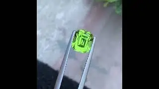 2.45 Carats Peridot Gemstone, Rear Peridot Stone Cushion Shape