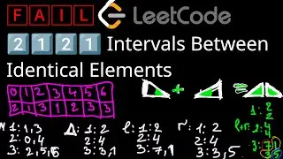 🄵🄰🄸🄻 Leetcode 2️⃣1️⃣2️⃣1️⃣ Intervals Between Identical Elements