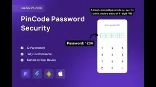 📱 FlutterFlow PIN Code Password Widget 🔐 
