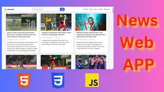 News Web app HTML CSS and JavaScript