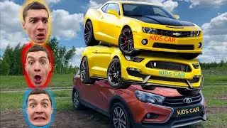 METEORITE from Chevrolet CAMARO & Ford MUSTANG Sports Cars VS Mr. Nick on Lada Vesta 13+