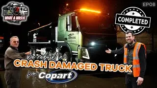 COMPLETED - we rebuilt a CRASH DAMAGED TRUCK from Copart - EP08 #whatawaste