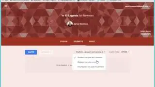 Google Classroom - change student Posting/Comment options
