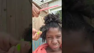 How I use Okra Juice and Aloe Vera to Detangle My daughter's  knotted 4C hair type. 