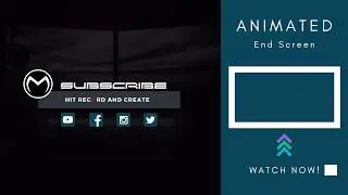 Animated YouTube End Screen Template Preview