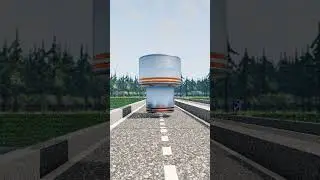 CARS VS Gigantic Car Bollard  😵‍💫 