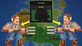 A MASSIVE WAR BETWEEN 4 DEMIGODS FROM EACH RACE! | WorldBox