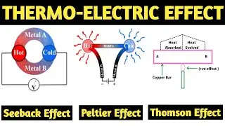 Thermoelectric Effect | Seeback Effect | Peltier Effect | Thomson Effect | Thermoelectric In हिंदी |