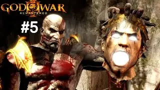 God of War 3 Remastered Walkthrough Part 5 - Gaia & Helios Boss Fight