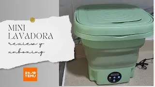 REVIEW DE LAVADORA PORTATIL || MINI LAVADORA TEMU