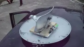 Спутниковая тарелка для автобуса / Satellite dish for the bus