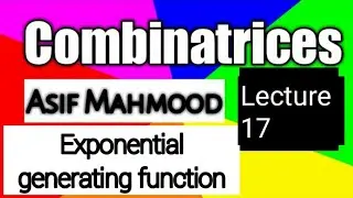 Exponential generating function | Lecture 17 | in urdu | in hindi