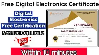 Free Digital Electronics course with verified Certificate | Digital Electronics Certifications 