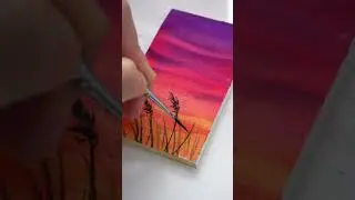 Easy sunset watercolor painting for beginners 