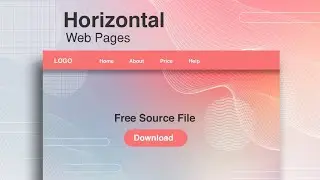 How to design Horizontal web page in Html & CSS | Horizontal website in Html & CSS | Html Web Page
