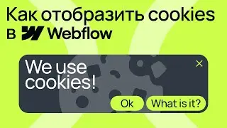 Как отобразить Cookies в Webflow