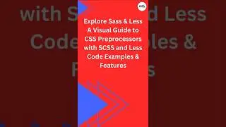 🧵 Master CSS Preprocessors: Sass vs Less in 60 Seconds! ⚡ (SCSS, Less, HTML) 