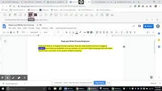 Read and Write Chrome Extension How-to