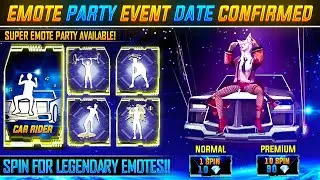 EMOTE PARTY EVENT RETURN | FREE FIRE NEW EVENT|EMOTE PARTY EVENT KAB AAYEGA|5TH ANNIVERSARY FREEFIRE