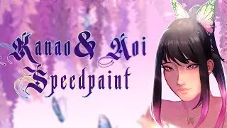 modern kanao & aoi 💖💜🌸 speedpaint