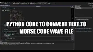 Python code to convert text to Morse code wave file