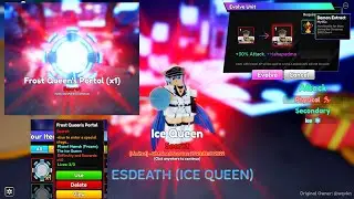 Roblox : Anime Adventures I Got New SECRET ESDEATH (ICE QUEEN) (New Secret Christmas Event)