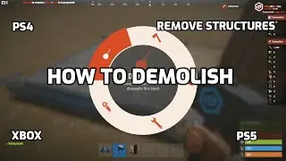 How To Demolish Walls In Rust Console Rust How To Remove Wall Ps4 Ps5 Xbox How To Remove A Wall Rust