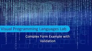 LEC # 23: How to create Complex HTML Form using JavaScript and add Validations.