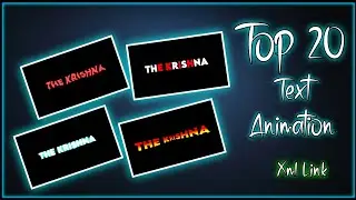 Top 20 text animation alight motion | Text presets